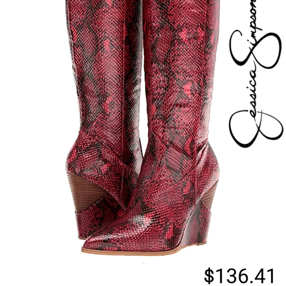 🆕️ Jessica Simpson Snakeskin Boots👢Sz 5 M 💰SOLD💰 1/22/23 - Picture 12 of 14